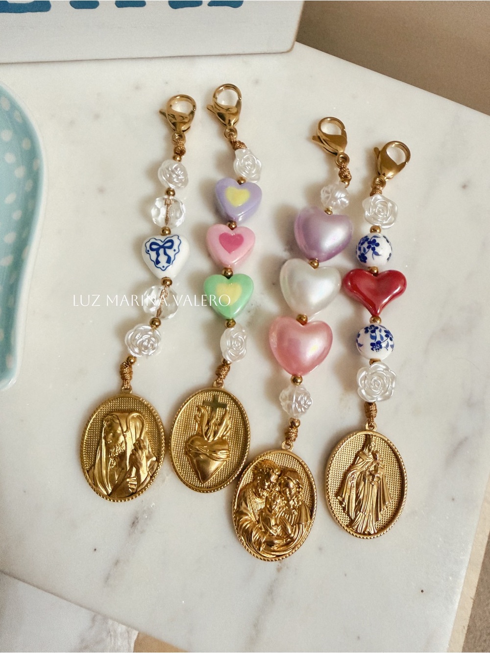 Handmade Religious Beaded Charms